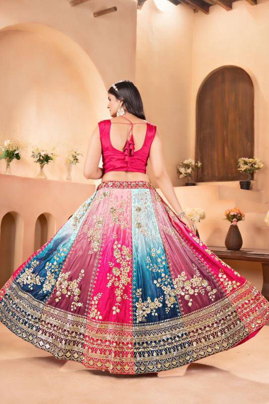 ON 5122 Chinon Bridal lehenga choli online shopping